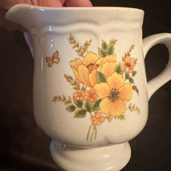 Butterfly cream & sugar set - Picture 4 of 6